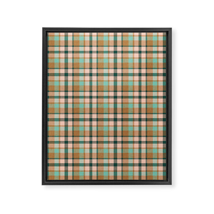 celtic plaid bronze Framed Canvas Print Gallery Image 1