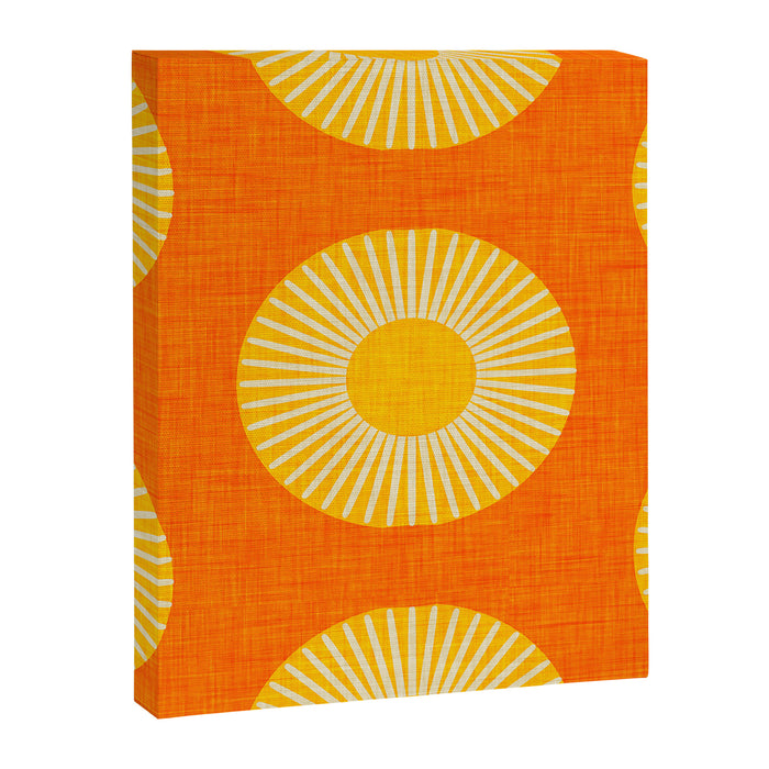 Earth Mod Abstract Sun Orange Canvas Print Gallery Image 1