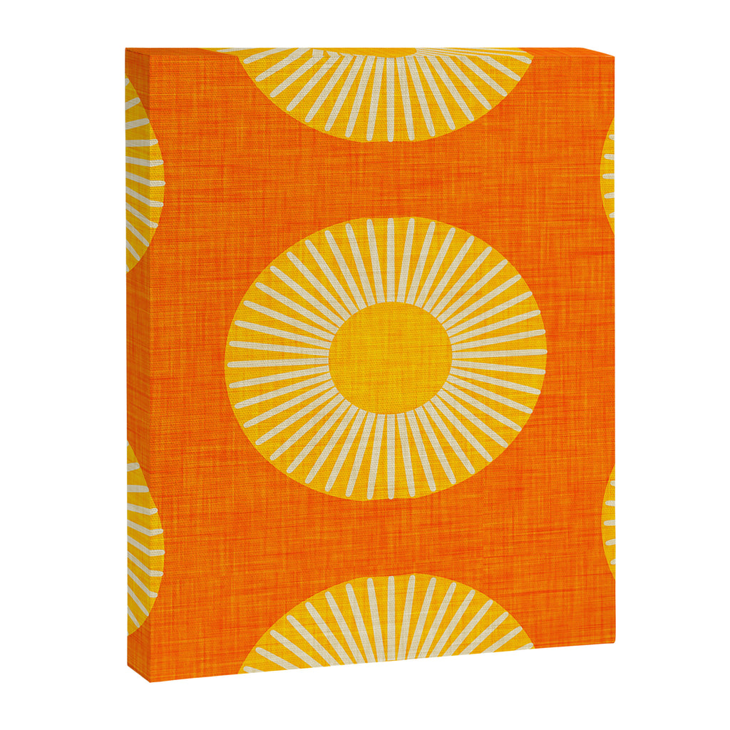 Earth Mod Abstract Sun Orange Canvas Print Gallery Image 8