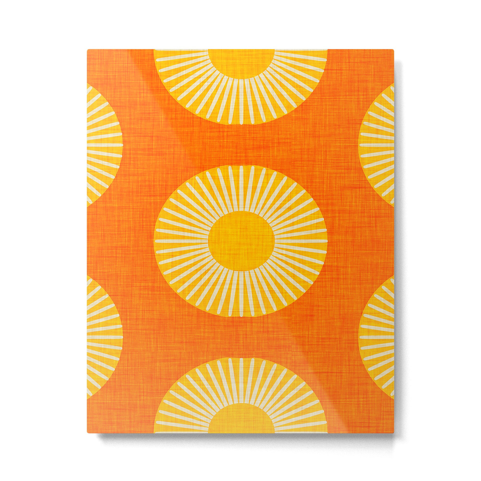 Earth Mod Abstract Sun Orange Metal Print Gallery Image 6