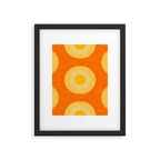 Earth Mod Abstract Sun Orange Framed Art Print Gallery Image 6