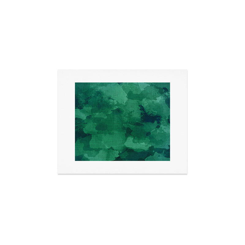 emerald watercolor Art Print Gallery Image 1