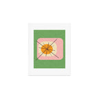 Flower Eggs Green-Pink Art Print Gallery Image 1