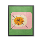 Flower Eggs Green-Pink Framed Canvas Print Gallery Image 8