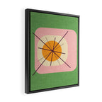Flower Eggs Green-Pink Framed Canvas Print Gallery Image 2