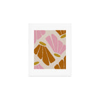 Matisse Inspired Floral Pink Orange Beige  Art Print Gallery Image 1