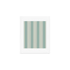 Mediterranean Ticking Stripe Sea Glass Sand Art Print Gallery Image 1