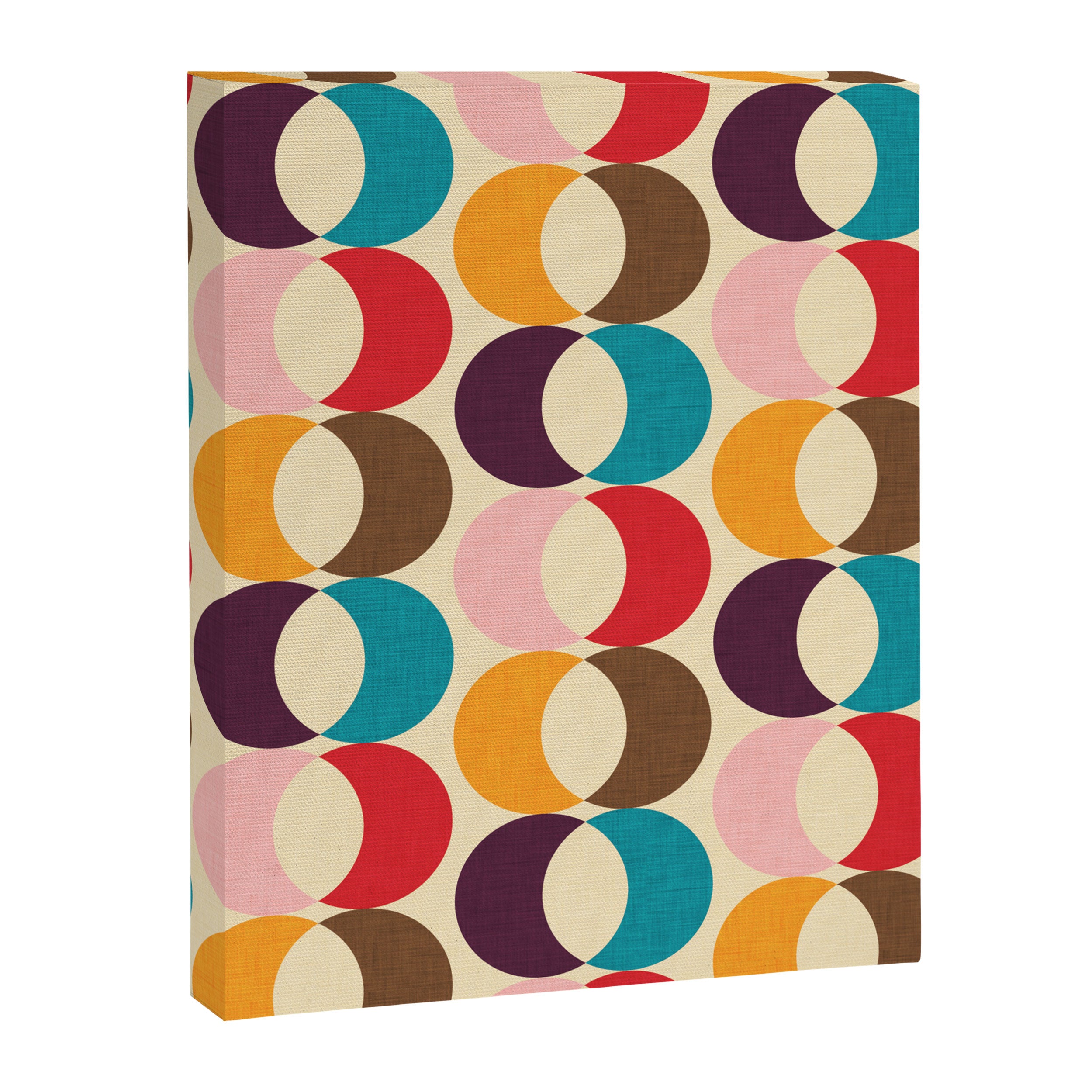 Mid Century Modern Circles Canvas Print Gallery Image 8