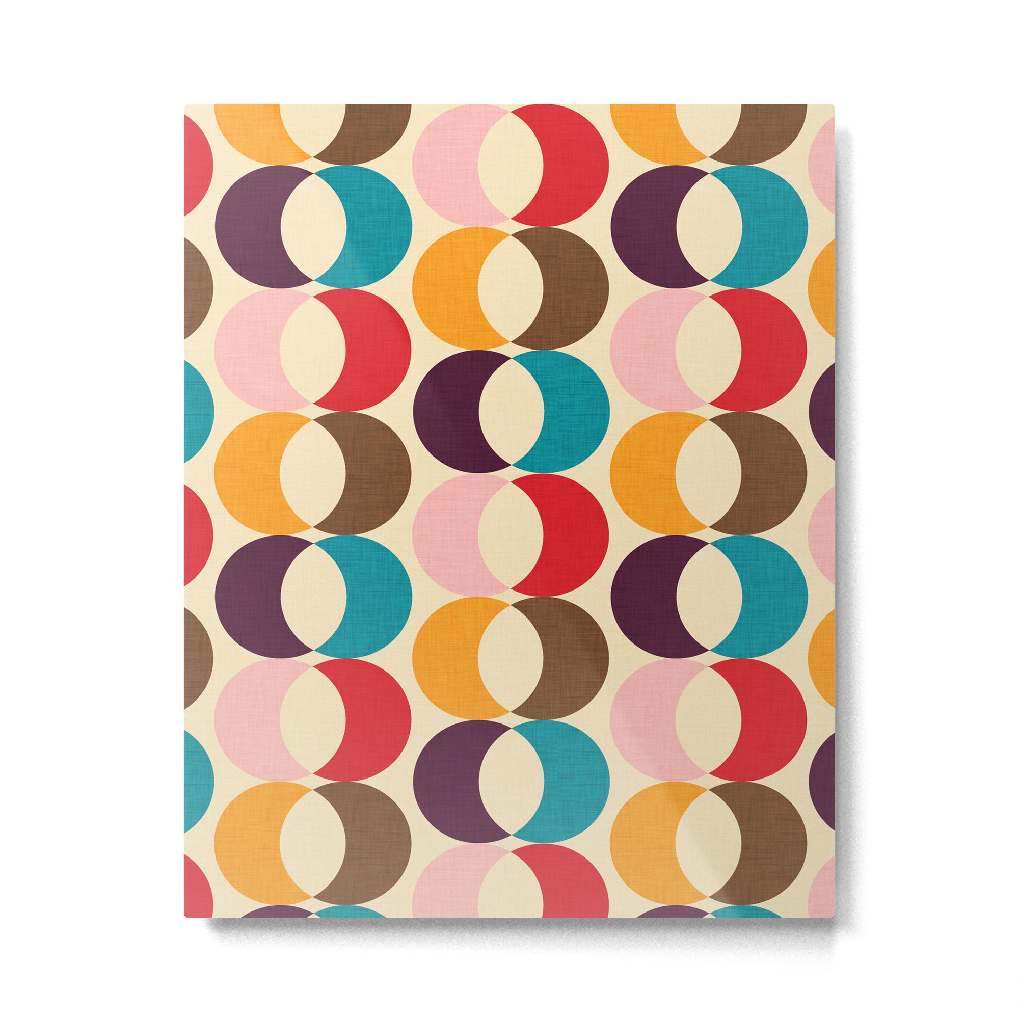 Mid Century Modern Circles Metal Print Gallery Image 6