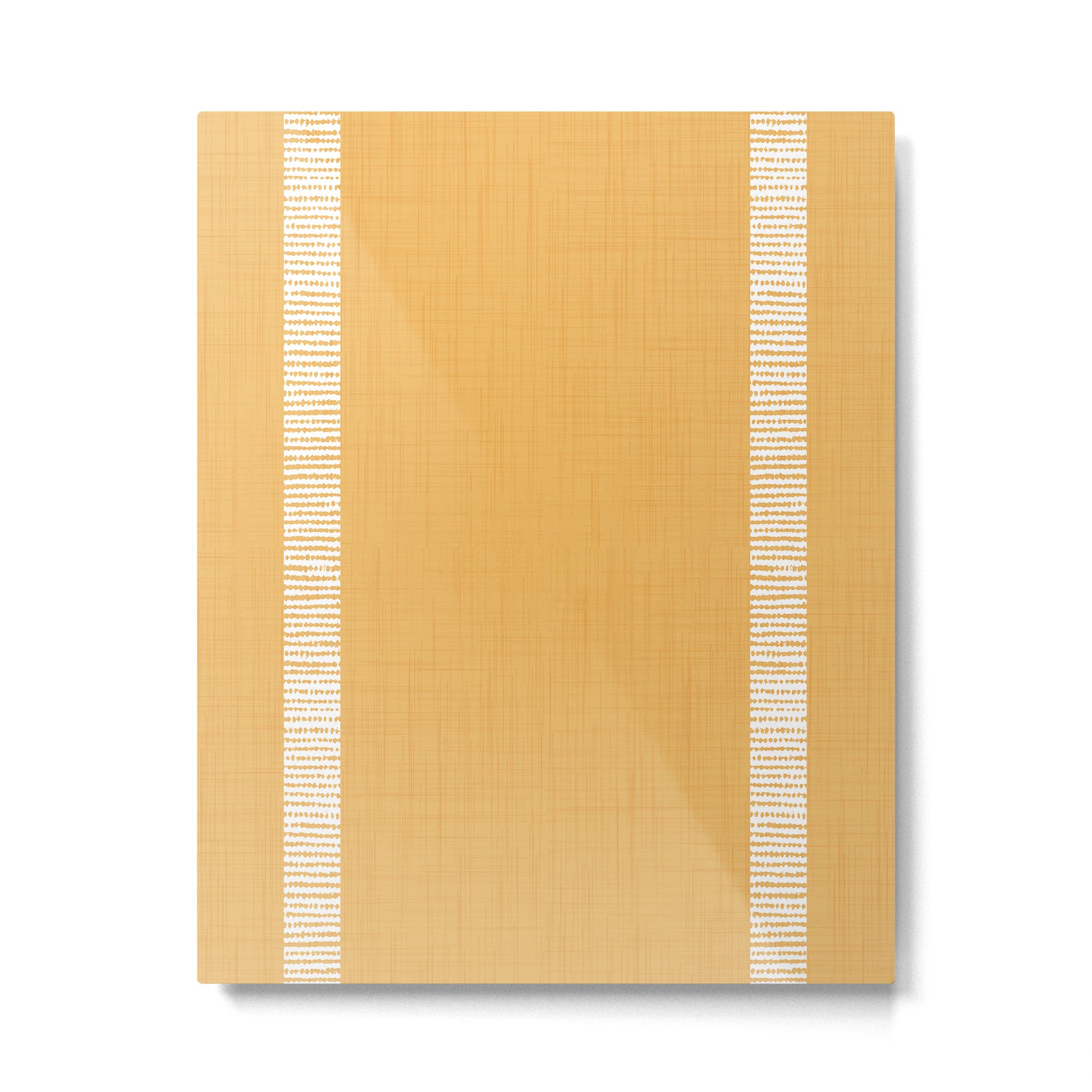 Modern Boho Serenity Stripes Butter Yellow Metal Print Gallery Image 6