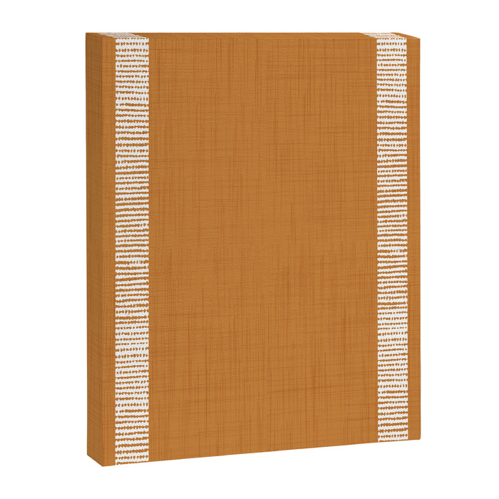 Modern Boho Serenity Stripes Caramel Brown Canvas Print Gallery Image 1