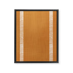 Modern Boho Serenity Stripes Caramel Brown Framed Canvas Print Gallery Image 8