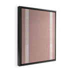 Modern Boho Serenity Stripes Mauve Framed Canvas Print Gallery Image 2