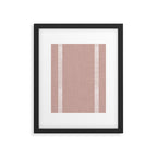 Modern Boho Serenity Stripes Mauve Framed Art Print Gallery Image 6