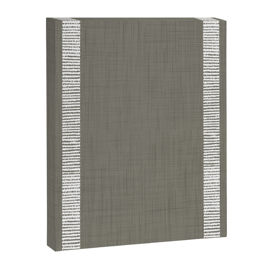 Modern Boho Serenity Stripes Muted Grey  Canvas Print Gallery Image 8