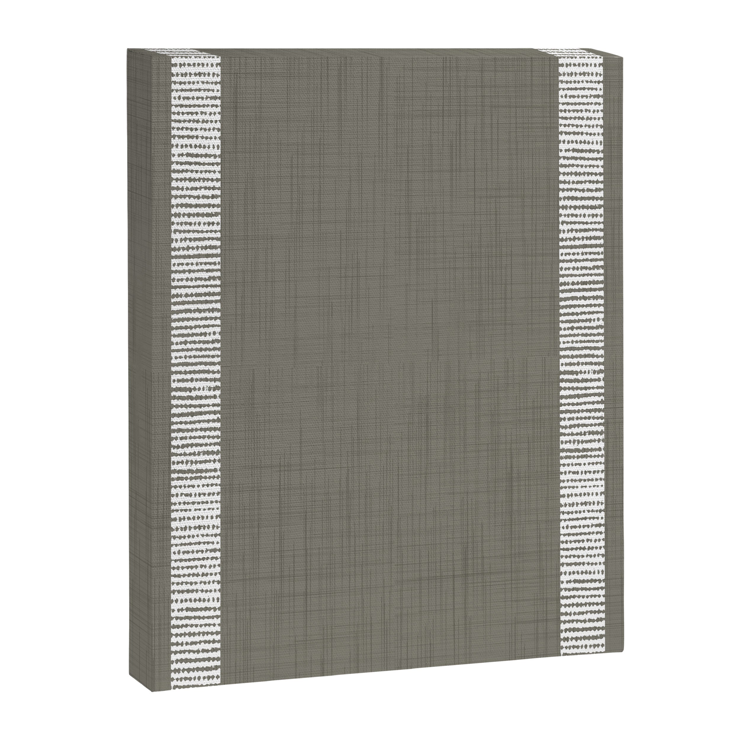 Modern Boho Serenity Stripes Muted Grey  Canvas Print Gallery Image 8