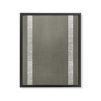 Modern Boho Serenity Stripes Muted Grey  Framed Canvas Print Gallery Image 8