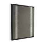 Modern Boho Serenity Stripes Muted Grey  Framed Canvas Print Gallery Image 2