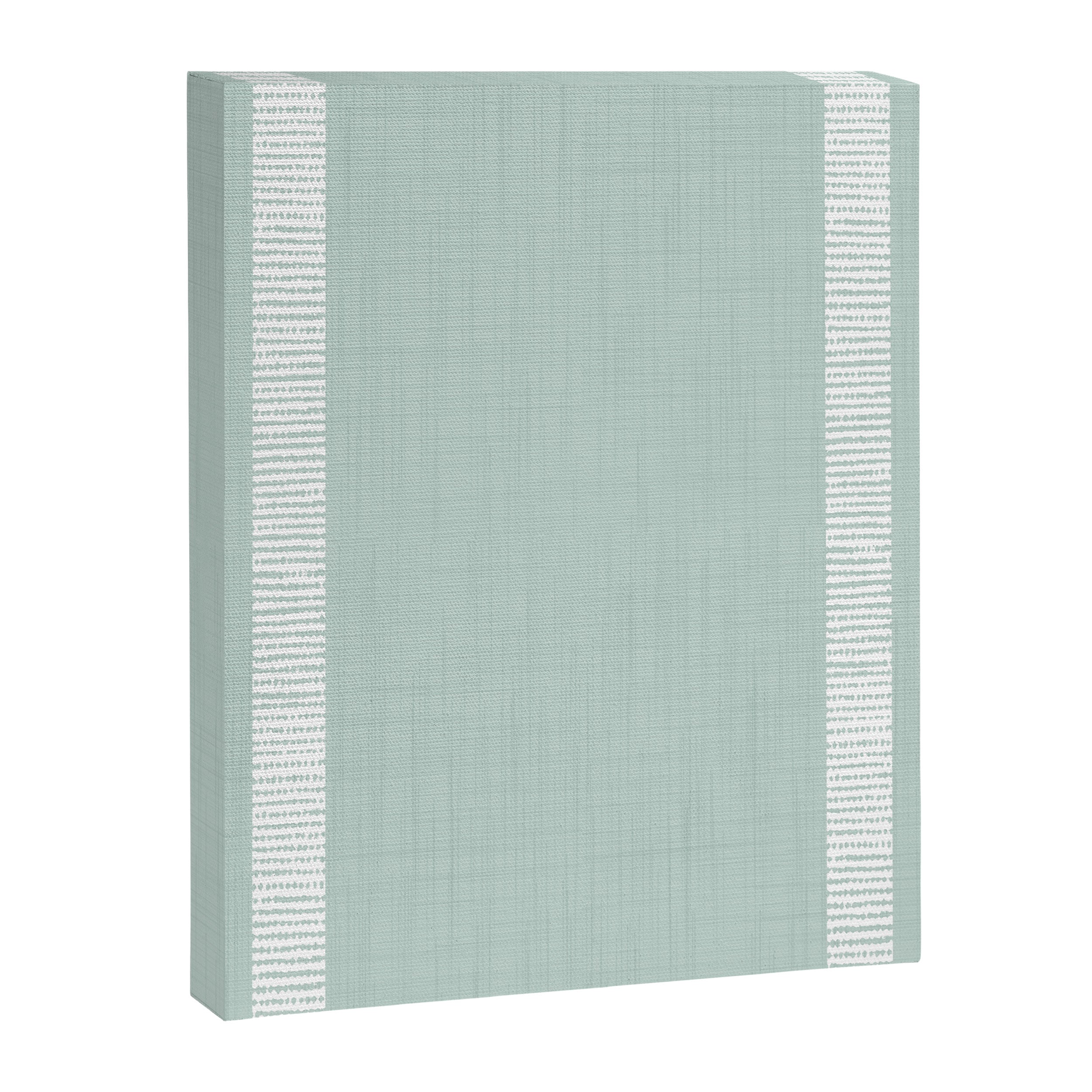 Modern Boho Serenity Stripes Soft Blue Canvas Print Gallery Image 8