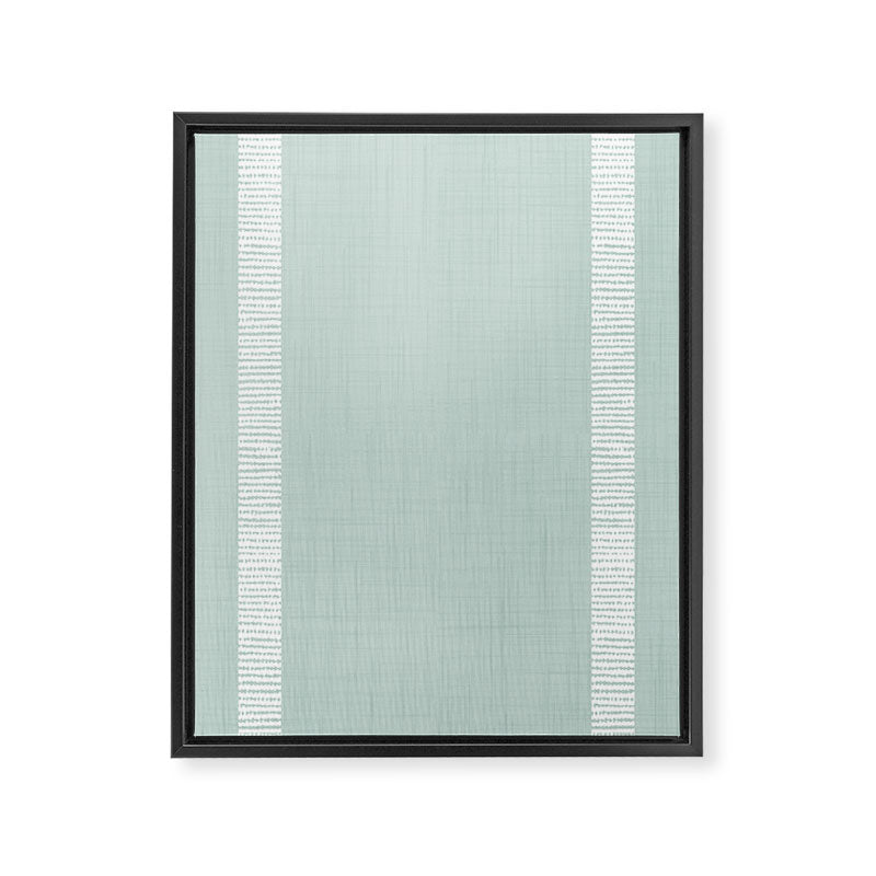 Modern Boho Serenity Stripes Soft Blue Framed Canvas Print Gallery Image 8
