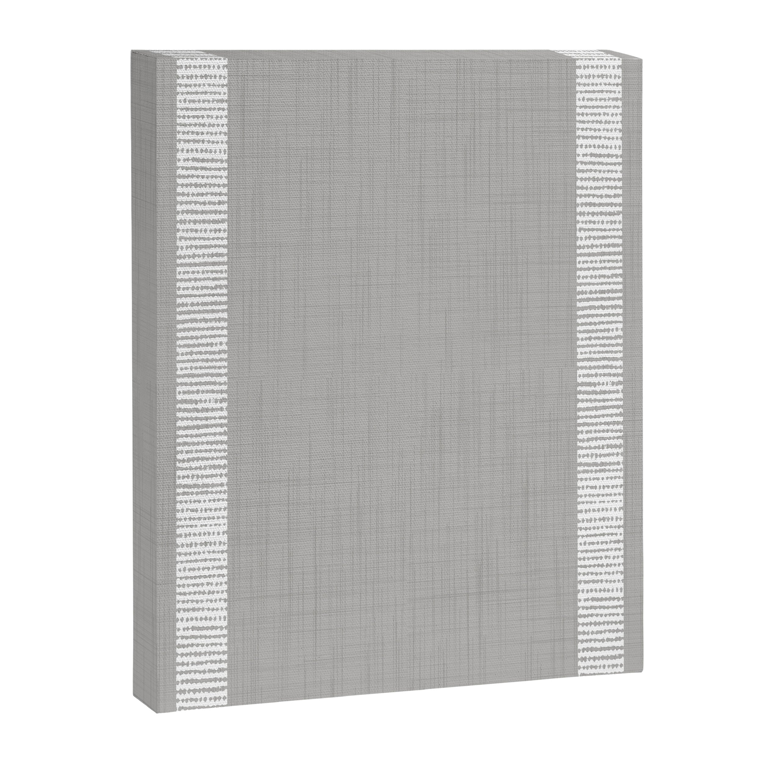 Modern Boho Serenity Stripes Soft Grey  Canvas Print Gallery Image 8