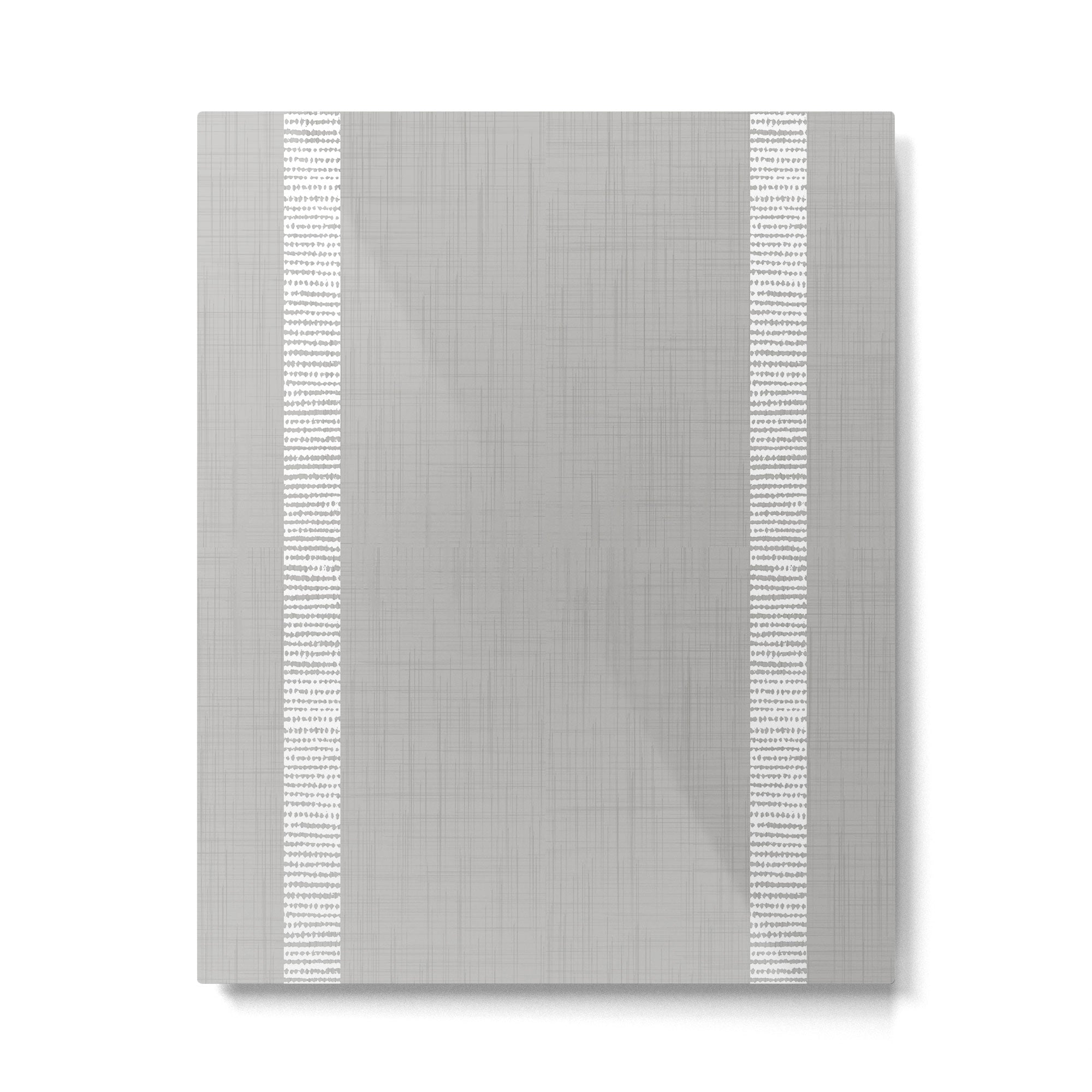 Modern Boho Serenity Stripes Soft Grey  Metal Print Gallery Image 6