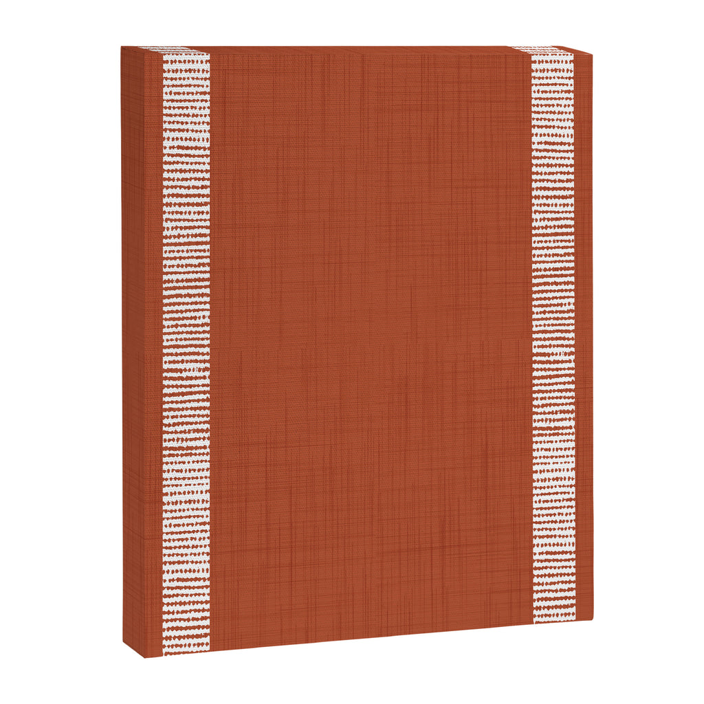 Modern Boho Serenity Stripes Terracotta  Canvas Print Gallery Image 8