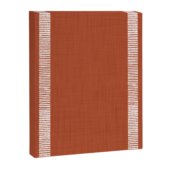 Modern Boho Serenity Stripes Terracotta  Canvas Print Gallery Image 1