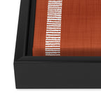 Modern Boho Serenity Stripes Terracotta  Framed Canvas Print Gallery Image 3