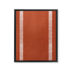 Modern Boho Serenity Stripes Terracotta  Framed Canvas Print Gallery Image 8