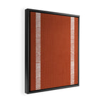 Modern Boho Serenity Stripes Terracotta  Framed Canvas Print Gallery Image 2