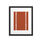 Modern Boho Serenity Stripes Terracotta  Framed Art Print Gallery Image 6