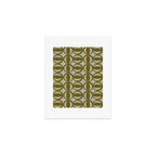 Retro Orbit Brown Olive - Mid Century Modern Geometric Art Print Gallery Image 1
