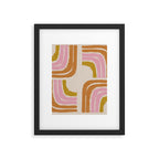 Retro Rainbow Geo - Mid Century Modern Arc Framed Art Print Gallery Image 6