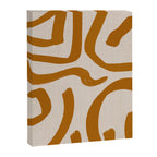 Retro Terra Scribbles - Abstract Mid Century Brush Canvas Print Gallery Image 8