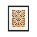 Retro Tulip Bloom - Mid Century Modern Floral Framed Art Print Gallery Image 6