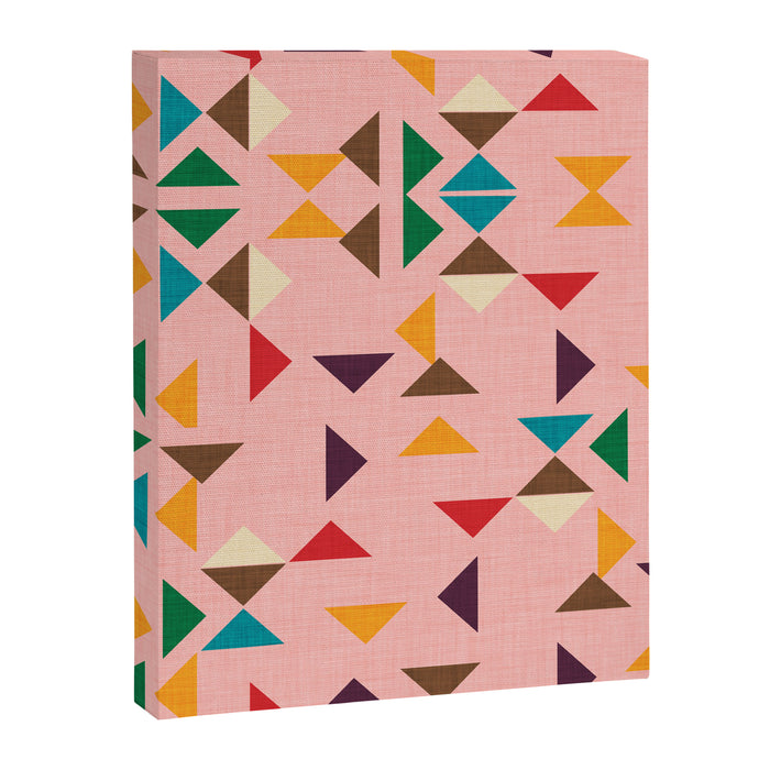 Triangle mod pink Canvas Print Gallery Image 1