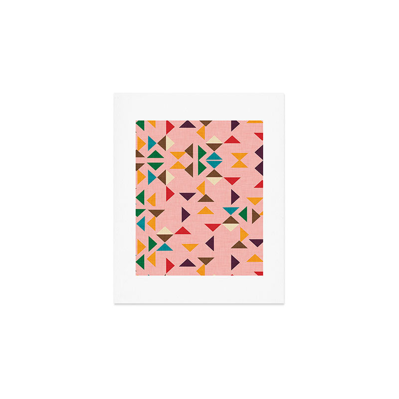 Triangle mod pink Art Print Gallery Image 1