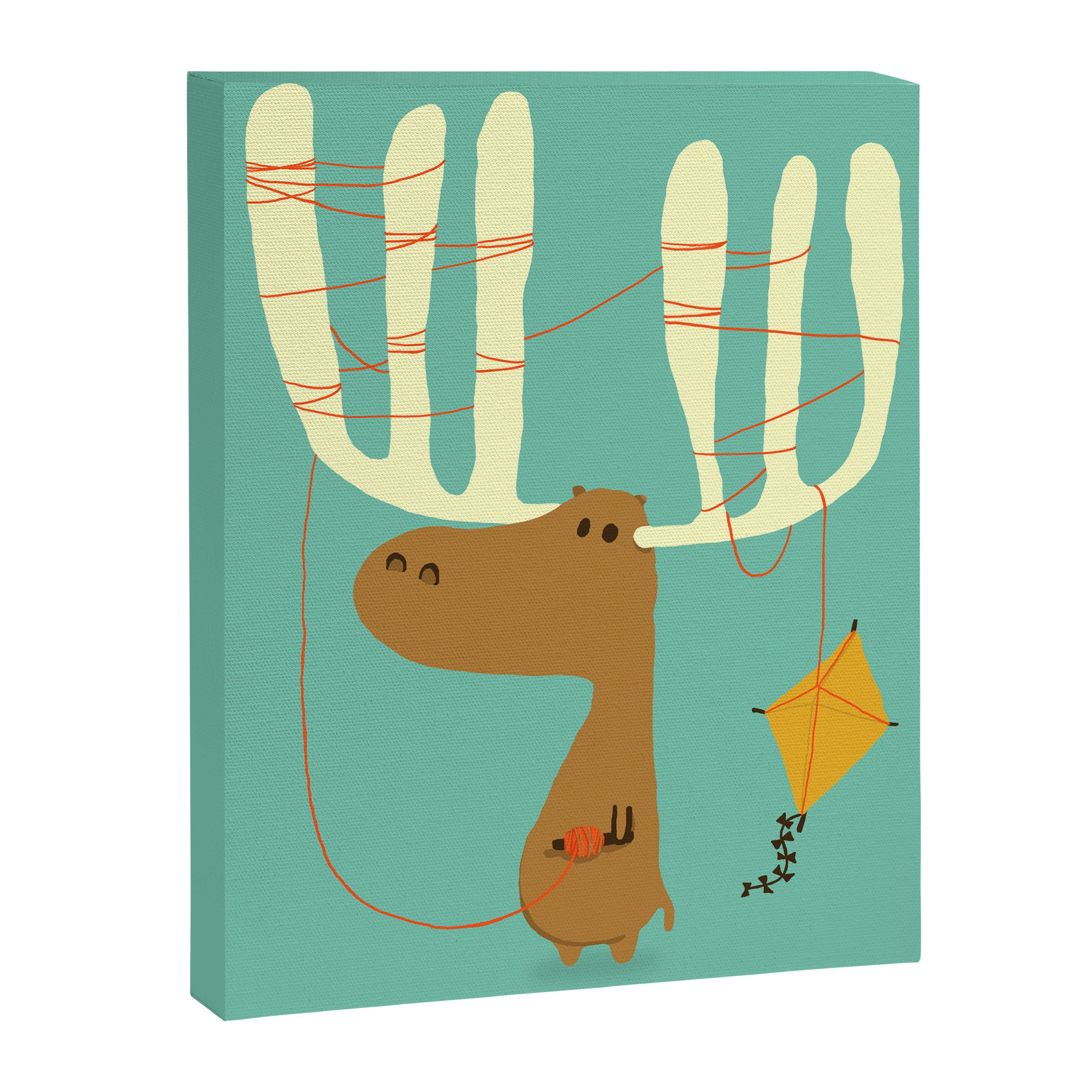 A moose ing Canvas Print Gallery Image 6