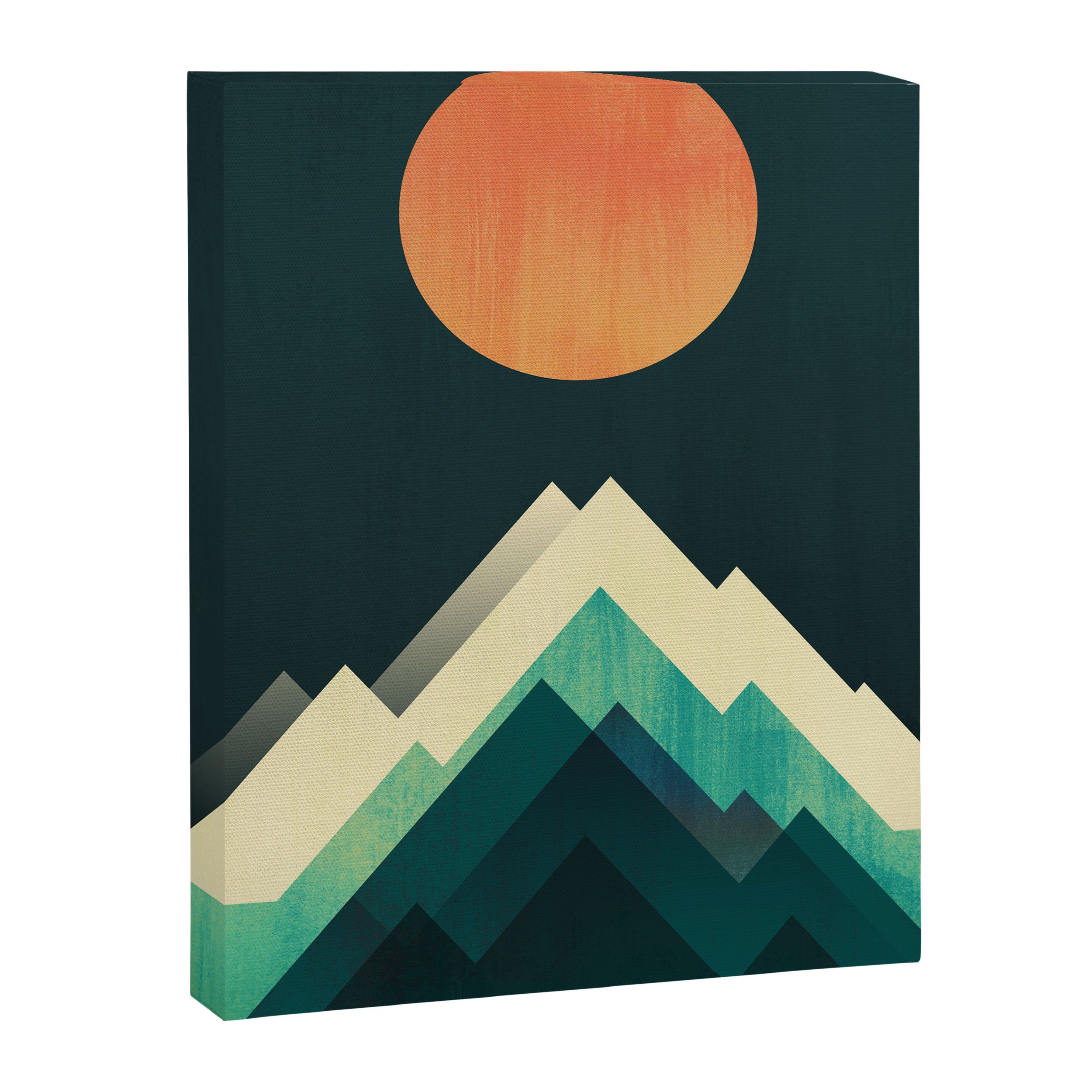 Ablaze on cold mountain Canvas Print Gallery Image 6