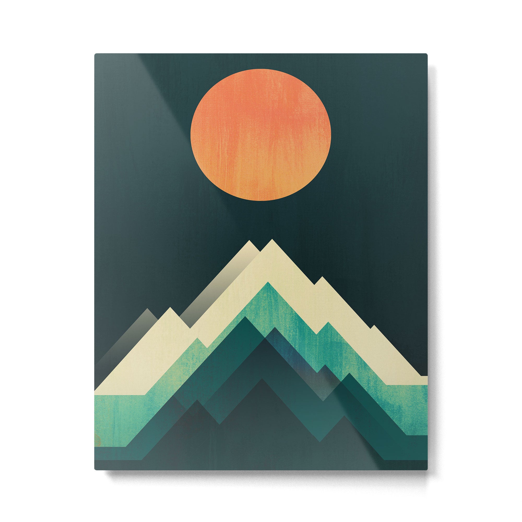Ablaze on cold mountain Metal Print Gallery Image 4