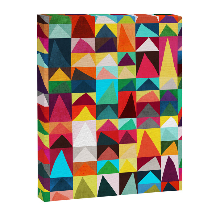 Abstract Geometric Mountains Canvas Print Gallery Image 1