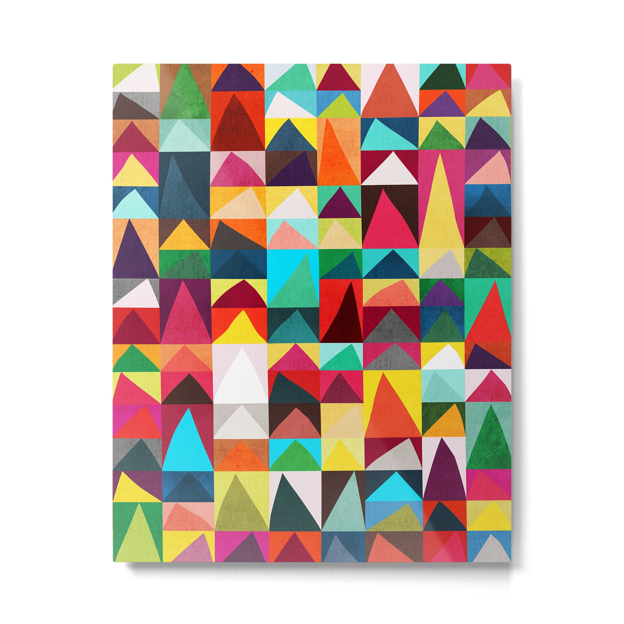 Abstract Geometric Mountains Metal Print Gallery Image 6