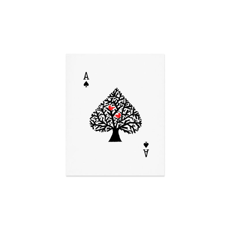 Ace of spade Art Print Gallery Image 1