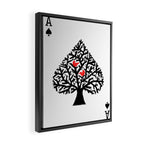 Ace of spade Framed Canvas Print Gallery Image 2