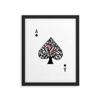 Ace of spade Framed Art Print Gallery Image 5