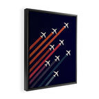 Aerial acrobat Framed Canvas Print Gallery Image 2