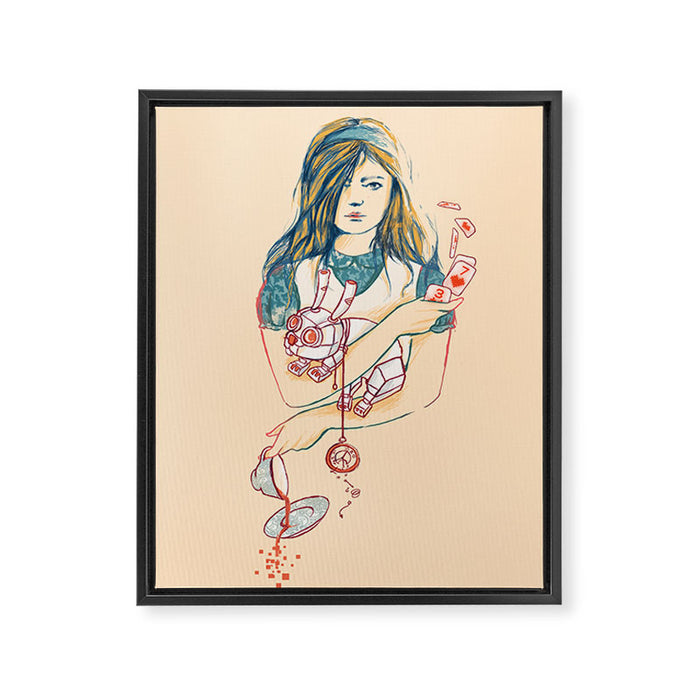 Alice Framed Canvas Print Gallery Image 1