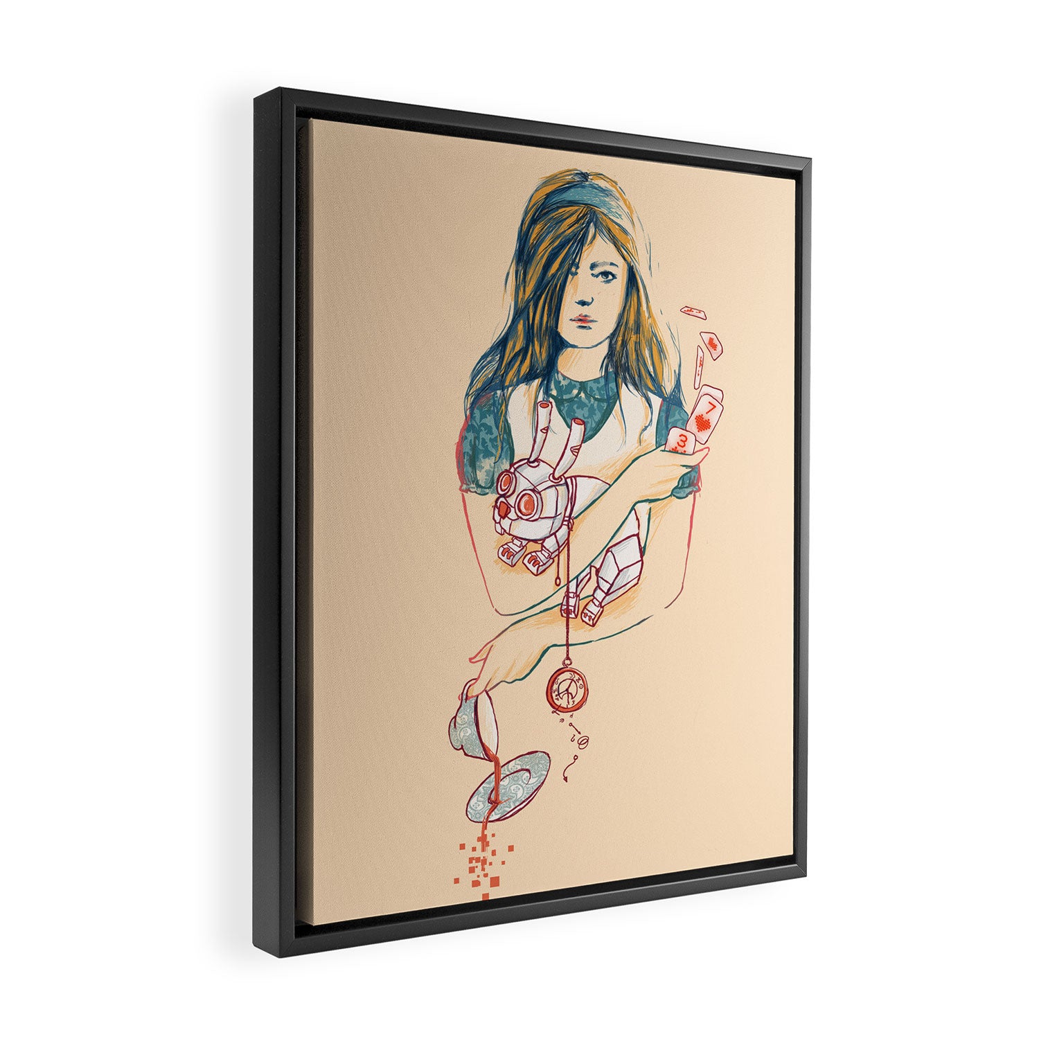 Alice Framed Canvas Print Gallery Image 2