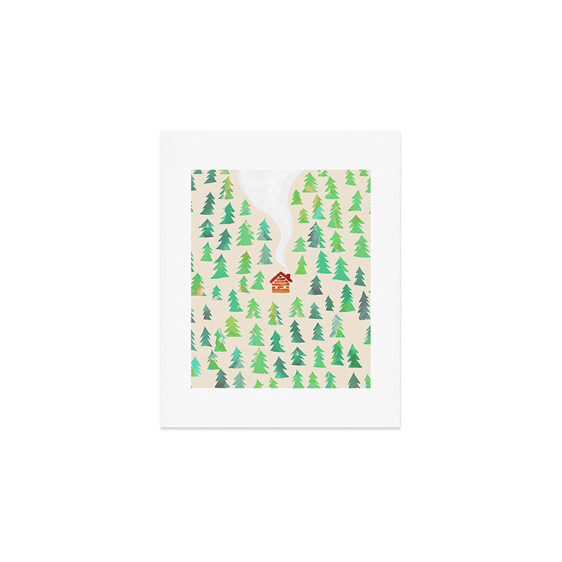 Alone in the woods Art Print Gallery Image 1